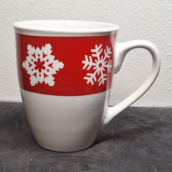 Christmas Snowflakes / Red  White - Picture 1 of 4